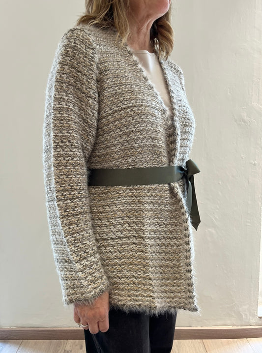 Cardigan con cinta art. L129YBGADA Lola by Sandro Ferrone