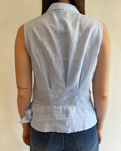 Top smanicato con nodo laterale art. MIA CENTOLINO