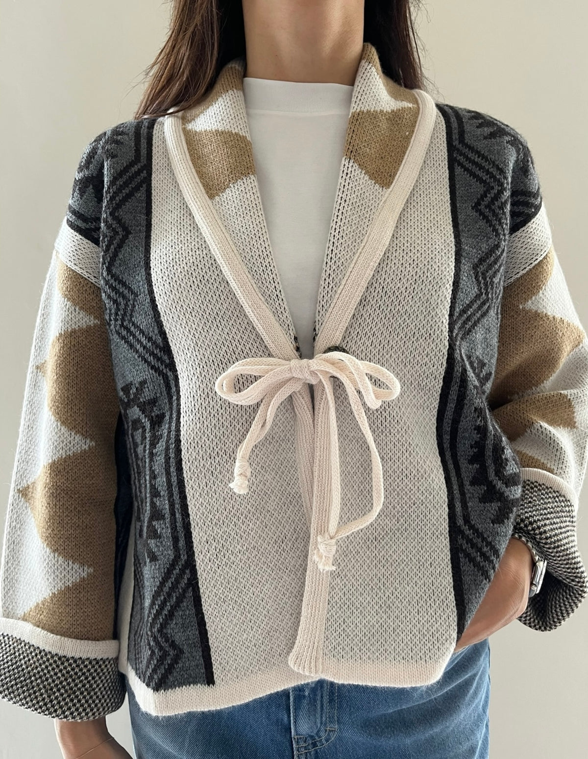 Cardigan motivo tribale art. AI26503CAMP TENSIONE IN