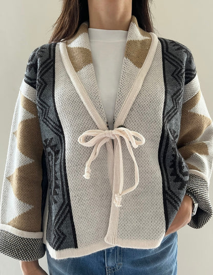 Cardigan motivo tribale art. AI26503CAMP TENSIONE IN