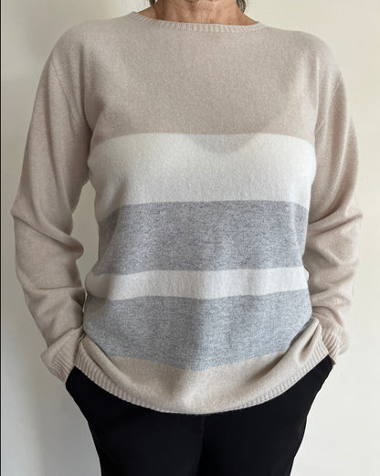 Maglia a righe con filo di lurex art.4464 CARLA FERRONI