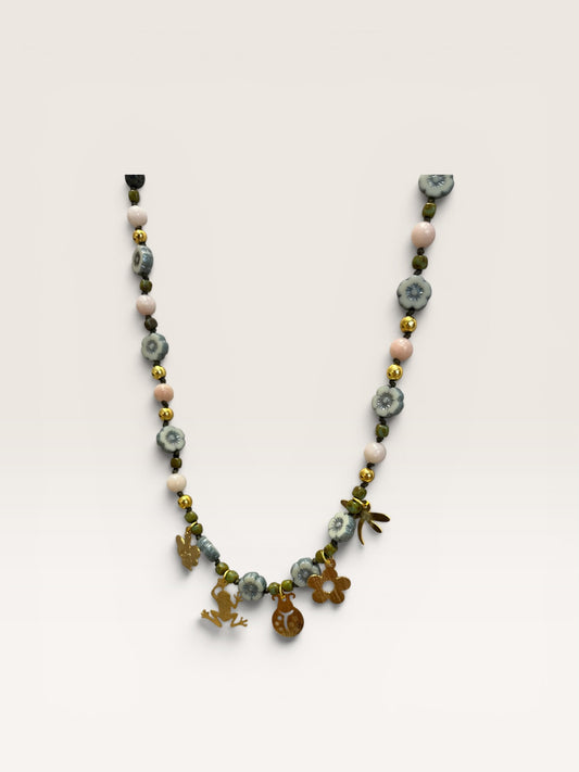 Collana con pietre e charm BARBARA BURGIO