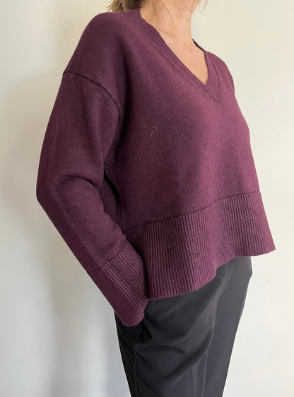 Maglia a scatoletta con scollo a V art.JN0785 CHEAP & CHIC