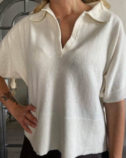 Polo con mezza manica in lana art.10325 CHEAP&CHIC