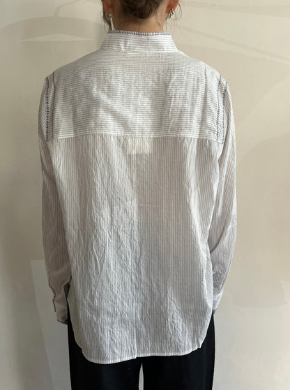 Camicia collo coreana con righe art. SALAURA ARTLOVE