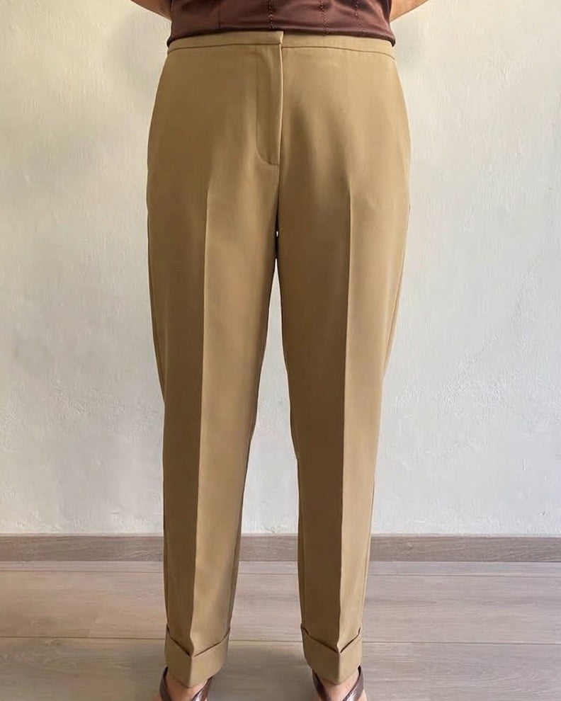 Pantalone gamba dritta con risvolto art. L18YBGAMMATURO Lola by Sandro Ferrone