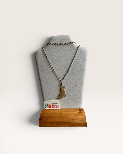 Collana lunga rosario con charm BARBARA BURGIO