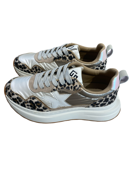 Sneaker Leopard art GB980 Gold & Gold