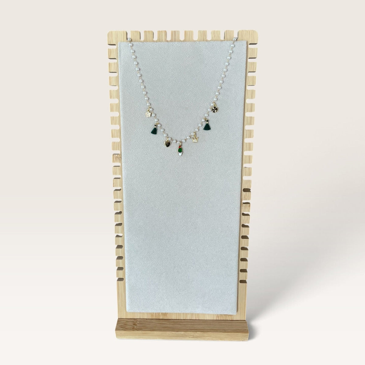 Collana con perline e charms Cactus Cloel