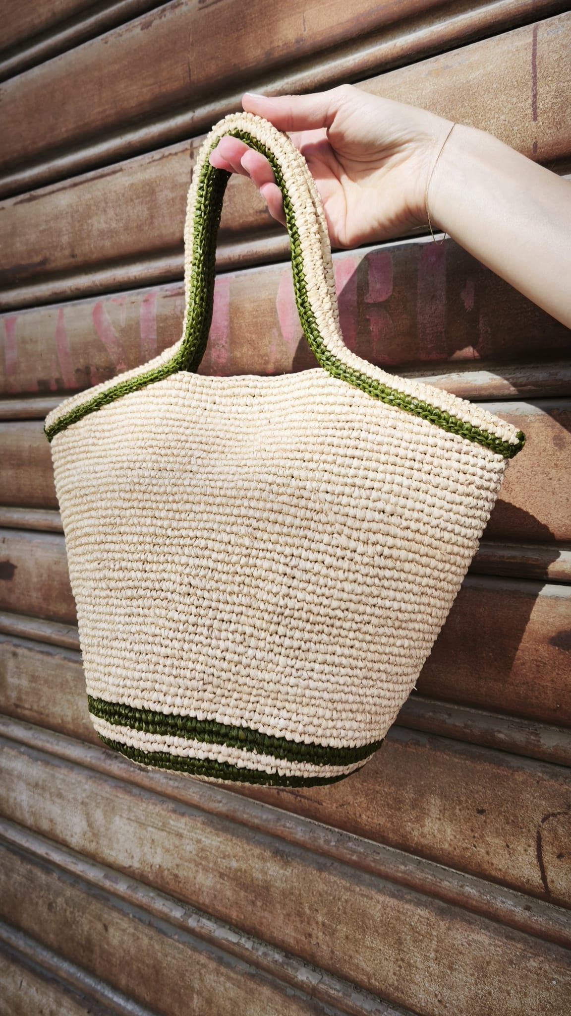 Borsa a mano in rafia HASINA-M LIMAIA