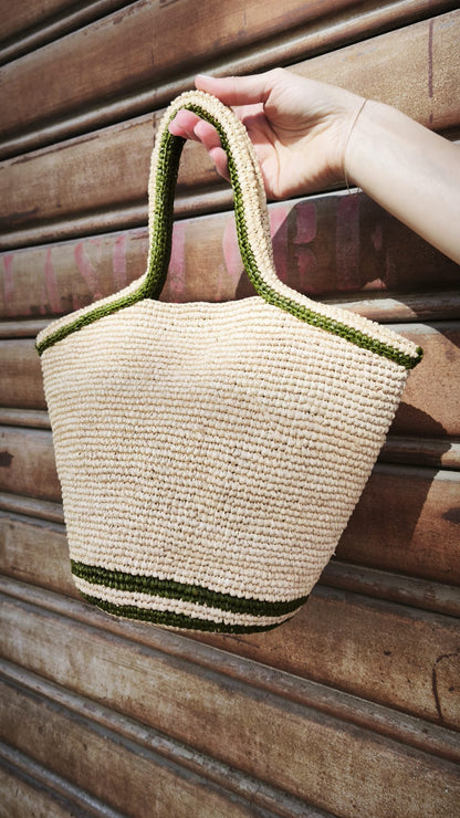 Borsa a mano in rafia HASINA-M LIMAIA