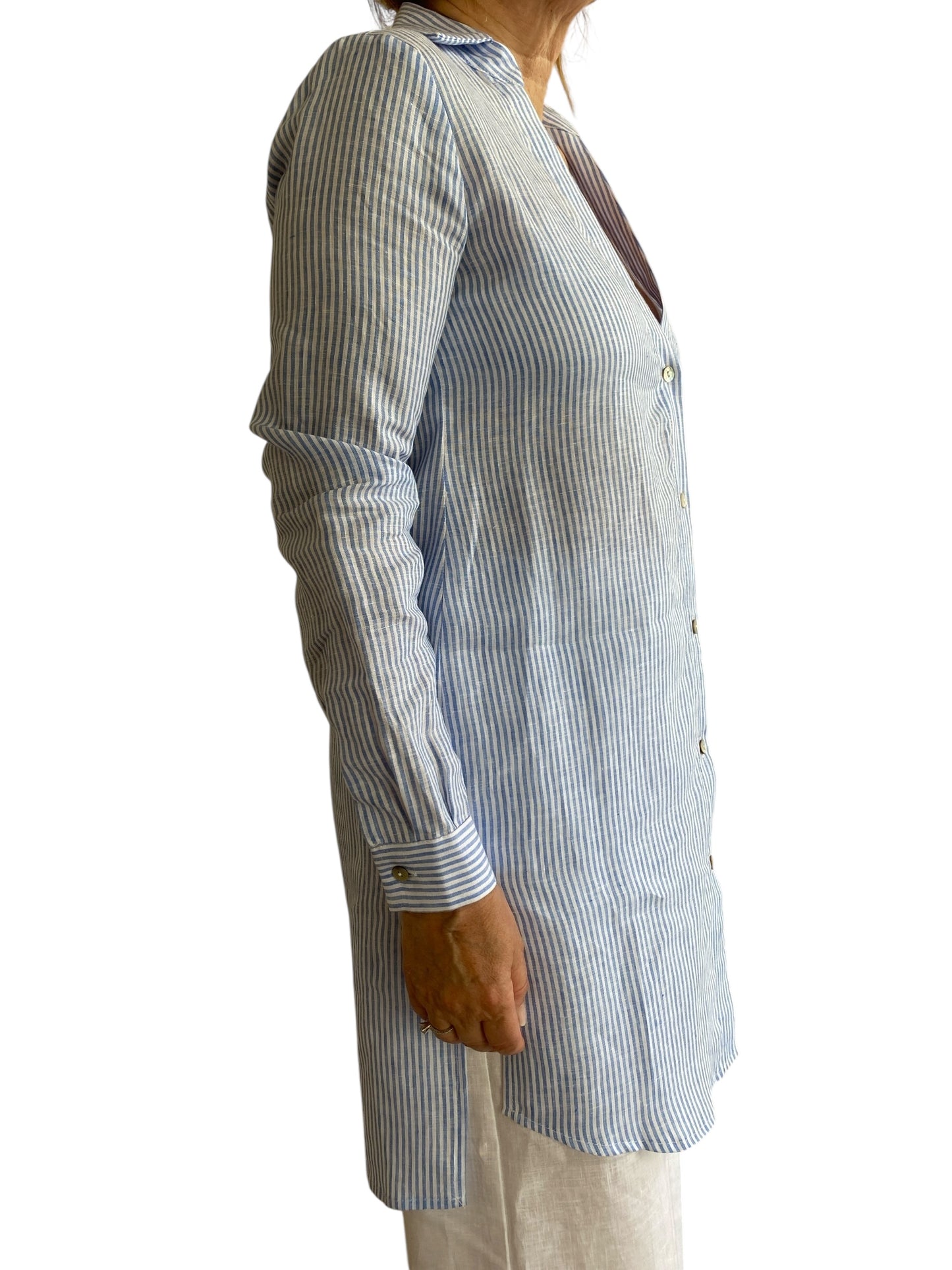 Camicia lunga scollo V art. GINGER CENTOLINO