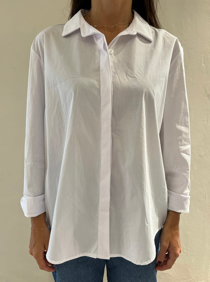 Camicia con orlo asimmetrico Art. 26103 CHEAP&CHIC
