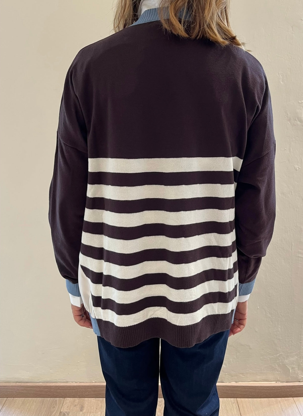 Maglia girocollo a righe over Art.AI51200
