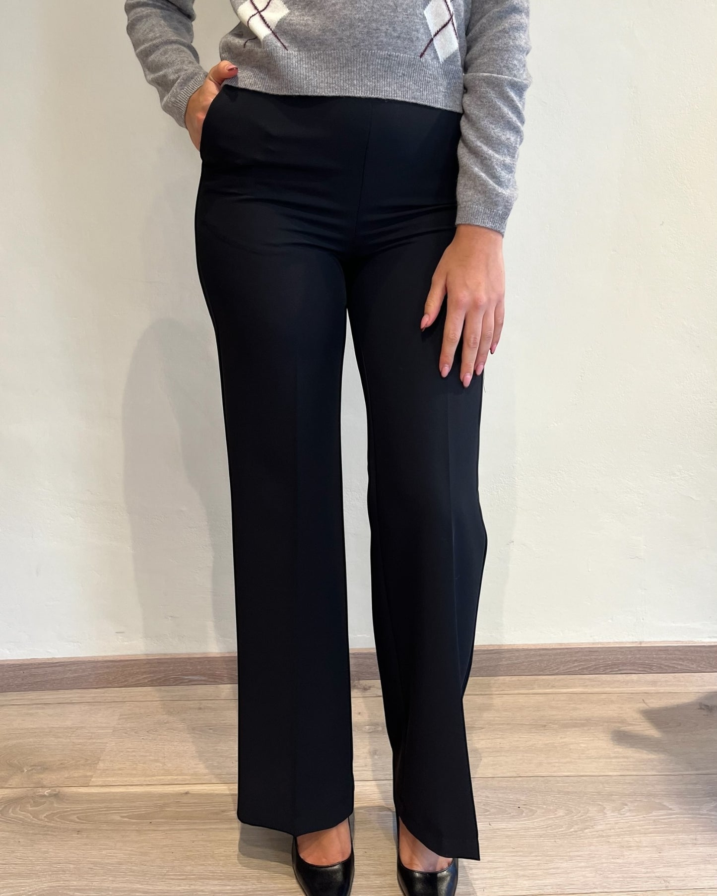 Pantalone palazzo con cerniera posteriore P6C5KSB IMPERIAL