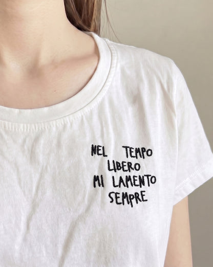 T-shirt scritte art. 81112 CHEAP&CHIC