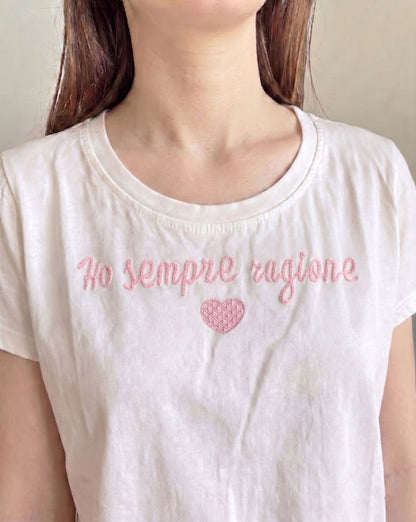 T-shirt scritte art. 81112 CHEAP&CHIC
