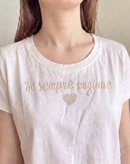 T-shirt scritte art. 81112 CHEAP&CHIC