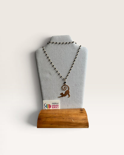 Collana lunga rosario con charm BARBARA BURGIO