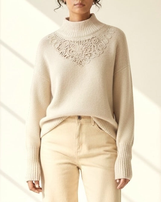 Lupetto con ricamo art. D81020APP3 MOTEL