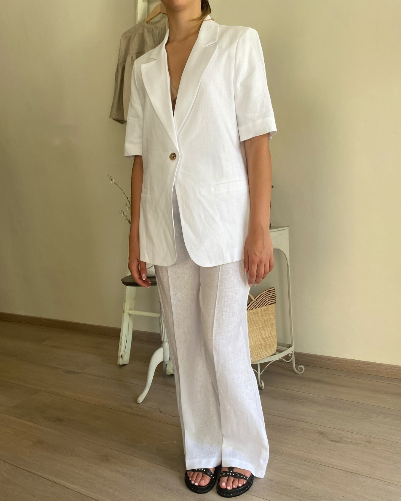 Pantalone palazzo con cintura art. 25P7724 TENSIONE IN