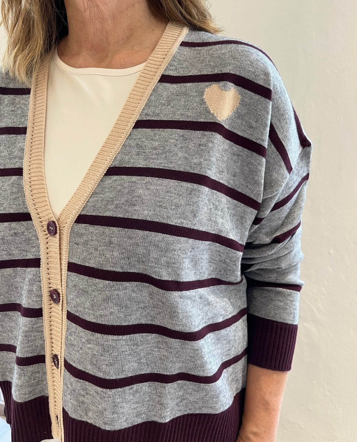 Cardigan a righe Art.AI51195 C’est Moi