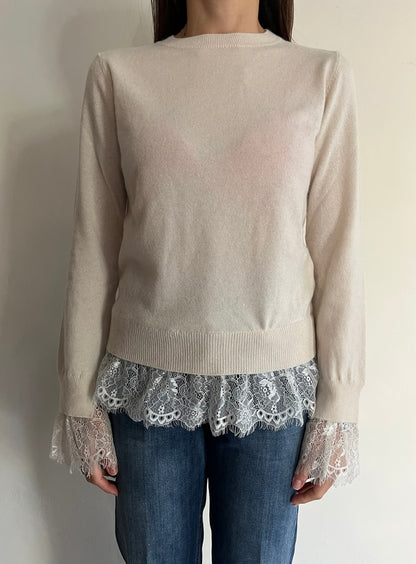 Maglia con inserti in pizzo D82636. MOTEL