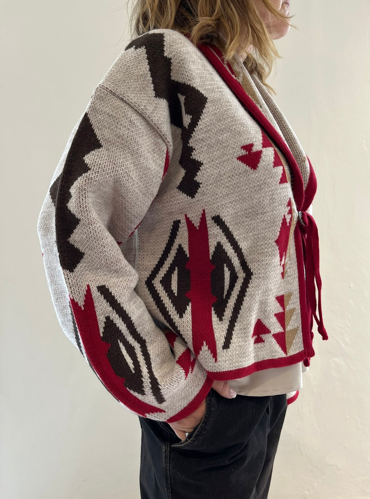 Cardigan con motivo tribale Art.AI26502CAMP TENSIONE IN