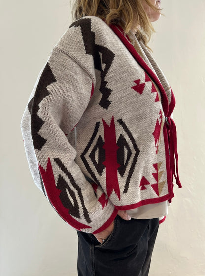 Cardigan con motivo tribale Art.AI26502CAMP TENSIONE IN