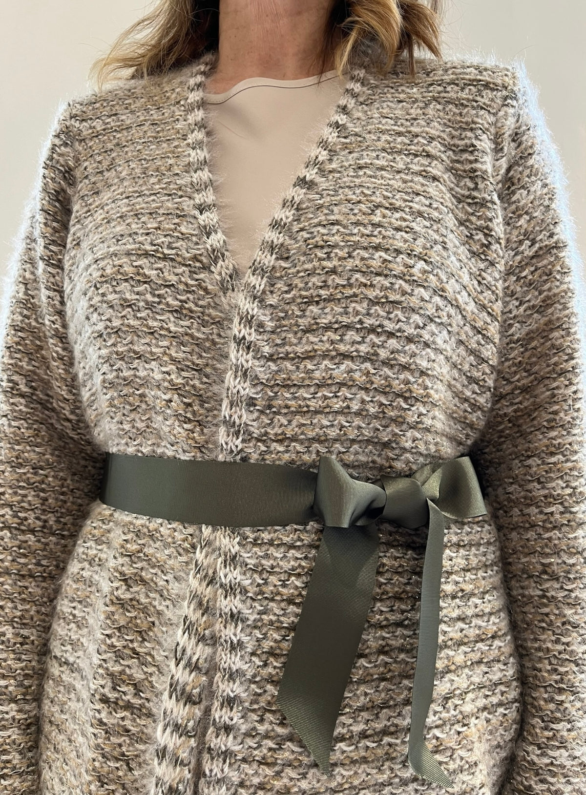 Cardigan con cinta art. L129YBGADA Lola by Sandro Ferrone