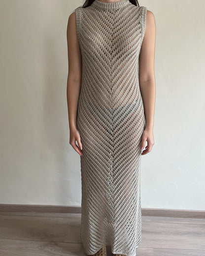 Abito traforato lurex art. SP8PA41 KING KONG