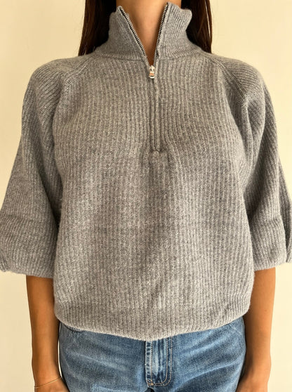 Lupetto mezza zip a maglia inglese art. D82217 Tensione In