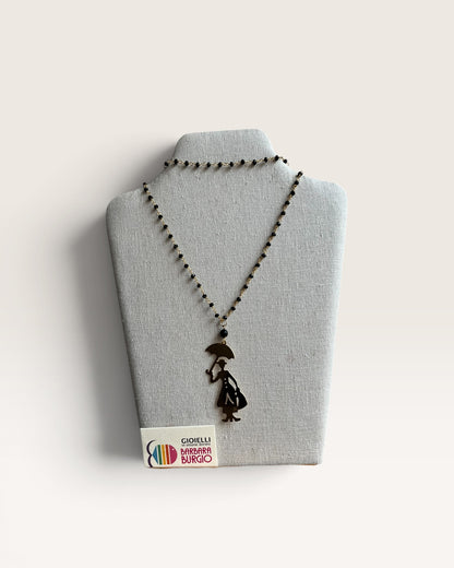 Collana lunga rosario con charm BARBARA BURGIO
