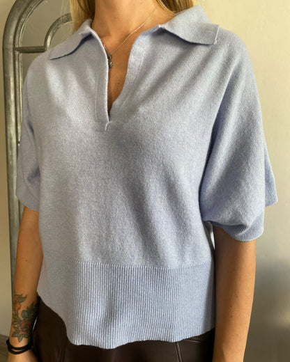 Polo con mezza manica in lana art.10325 CHEAP&CHIC