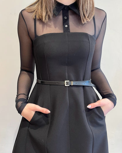 Abito con cintura in ecopelle art. AFVQKZI IMPERIAL