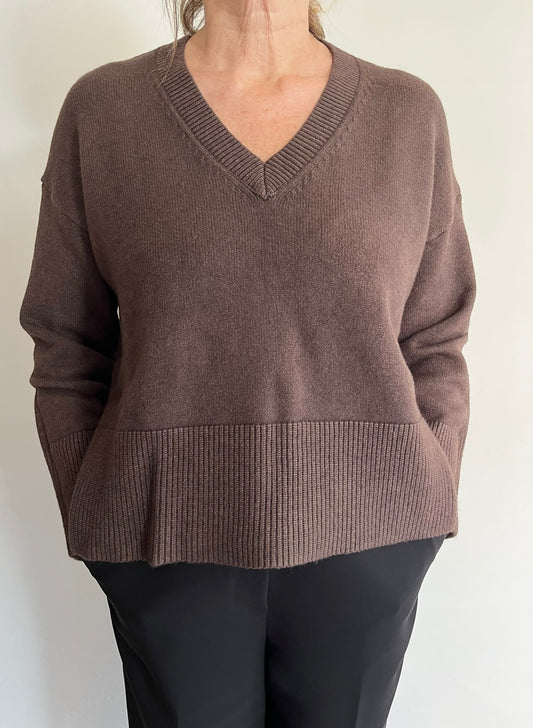 Maglia a scatoletta con scollo a V art.JN0785 CHEAP & CHIC