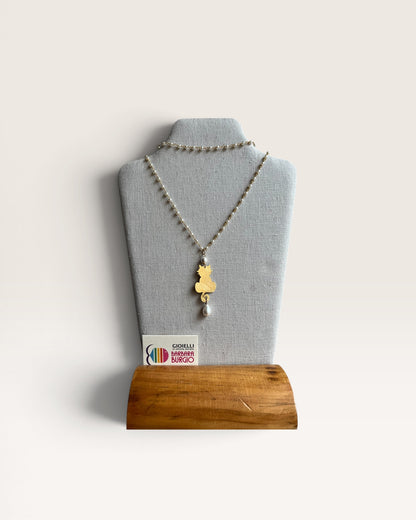 Collana lunga rosario con charm BARBARA BURGIO