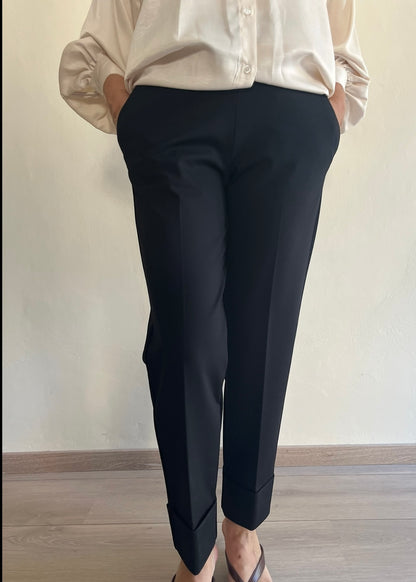 Pantalone Furfantello in tessuto punto Milano art. S39YBGFURFATOUCH Sandro Ferrone