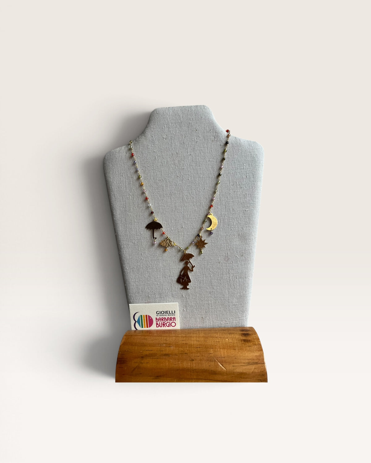 Collana rosario corta con charms tema favole - Barbara Burgio