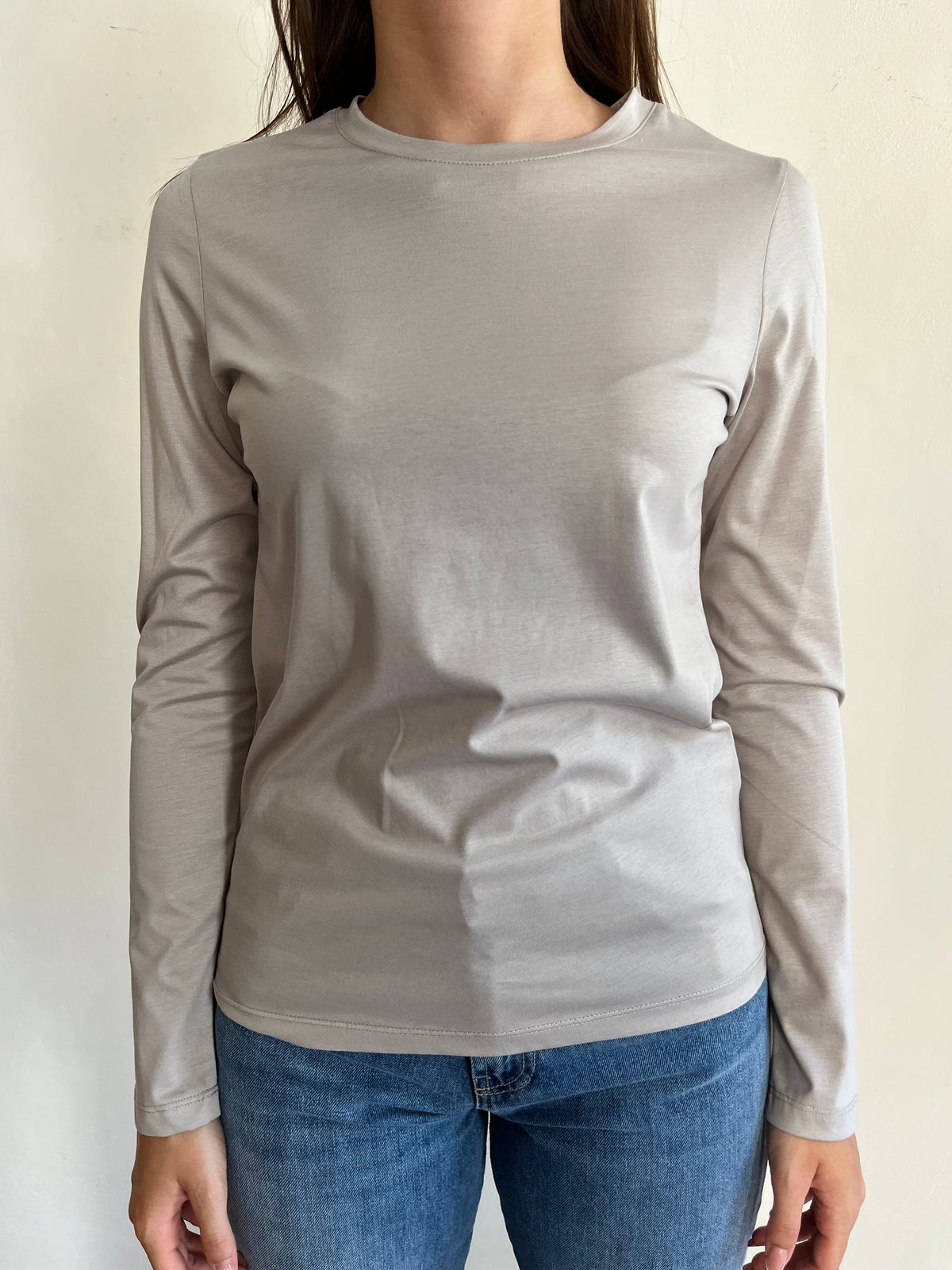 T-shirt a manica lunga in filo di Scozia art. T262B014A Dixie