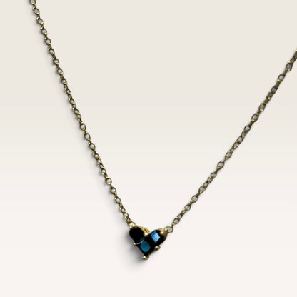 Collana con cuore nero “Lego” Cloel
