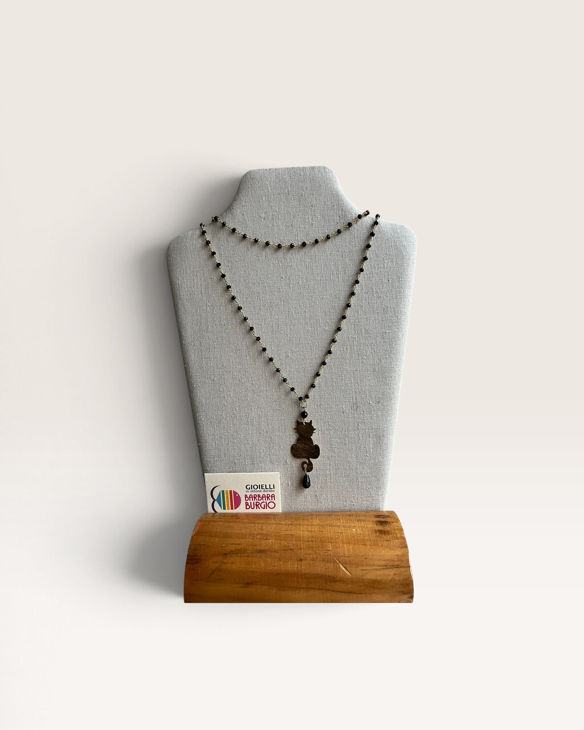 Collana lunga rosario con charm BARBARA BURGIO