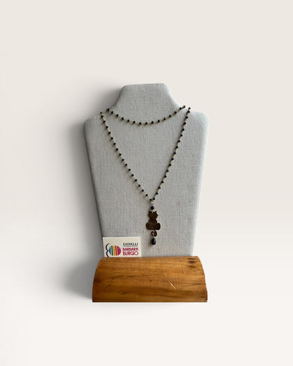 Collana lunga rosario con charm BARBARA BURGIO