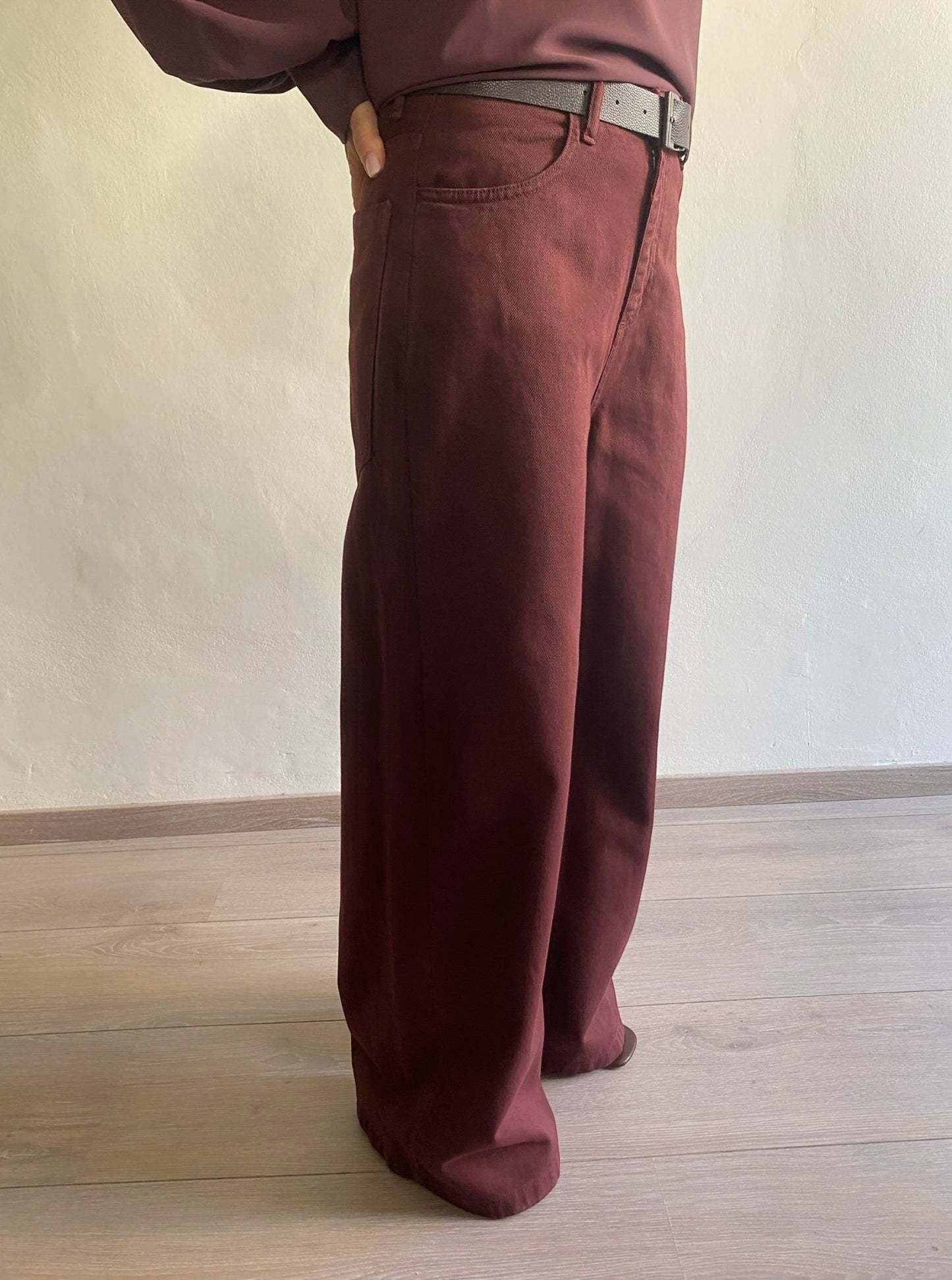 Jeans a palazzo con cinta art. S166YBGJORGE Sandro Ferrone