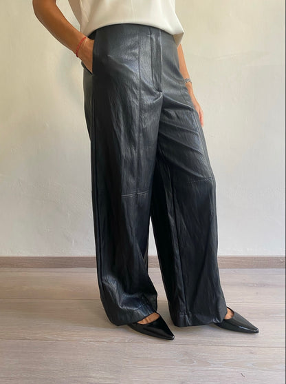 Pantalone palazzo in eco pelle art. PDT62B0A DIXIE