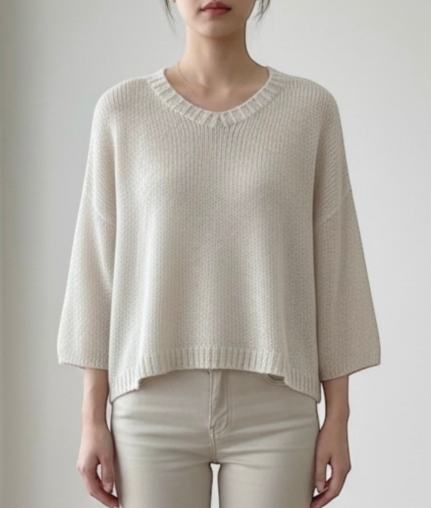 Maglia mini paillettes con bottone gioiello art. MHP520 TENSIONE IN