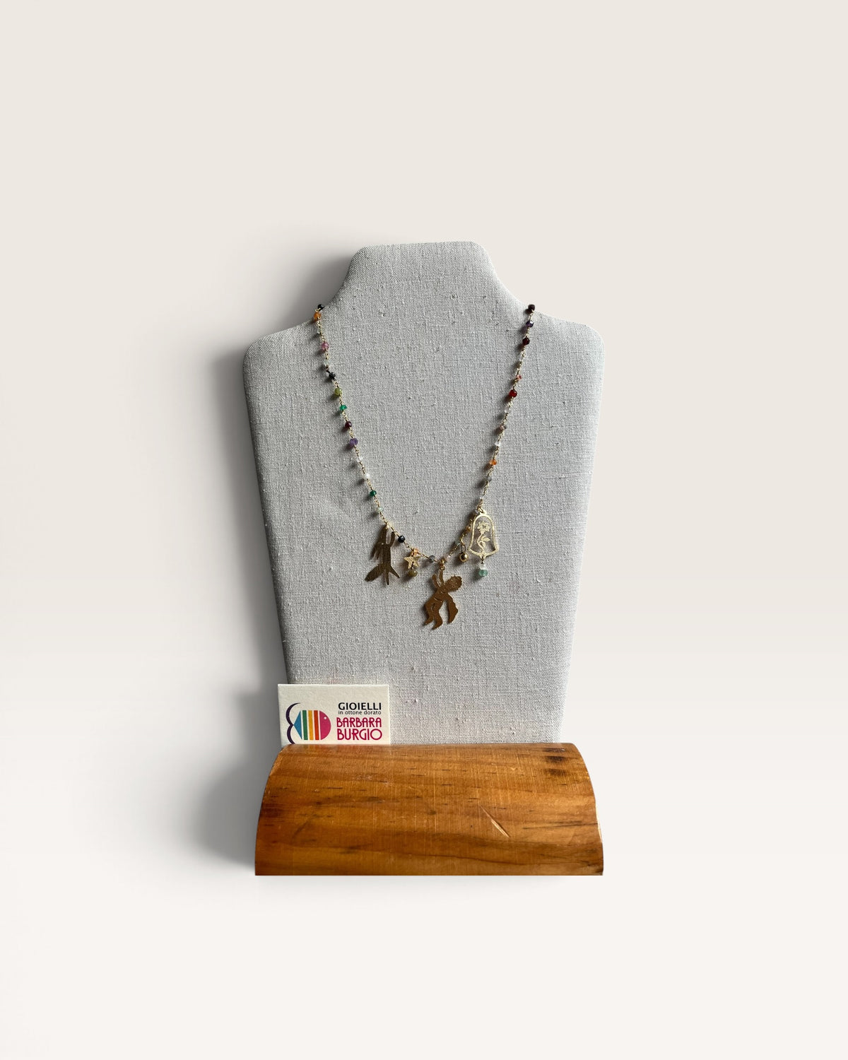 Collana rosario corta con charms tema favole - Barbara Burgio