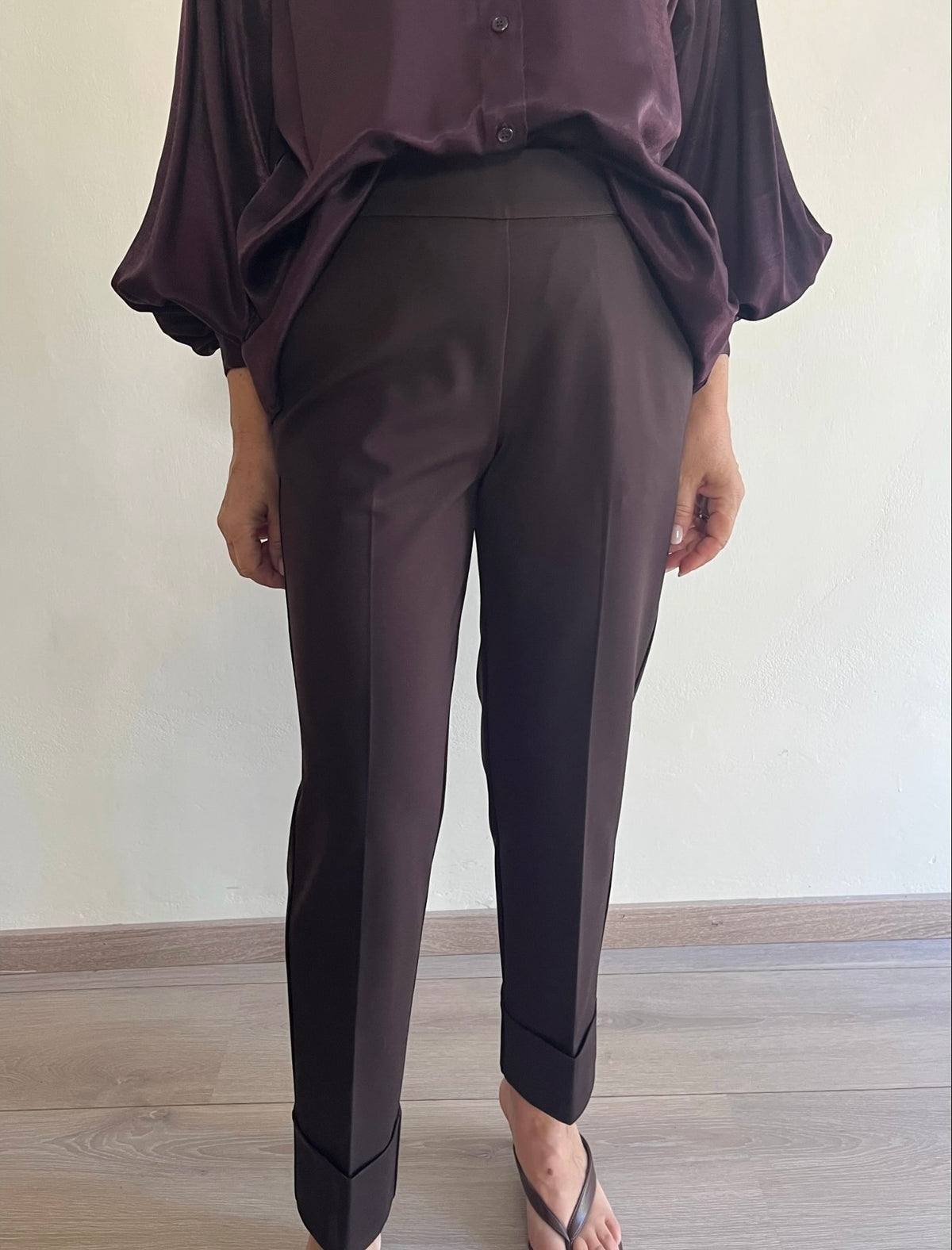 Pantalone Furfantello in tessuto punto Milano art. S39YBGFURFATOUCH Sandro Ferrone