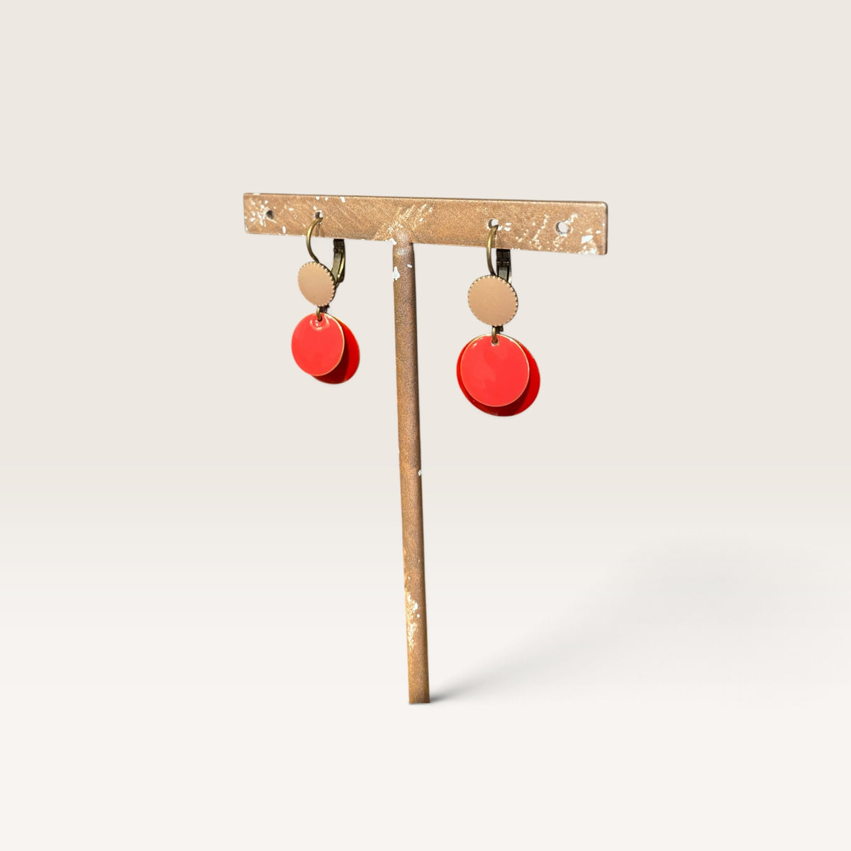 Orecchini con tris di charms smaltati UNIQUE