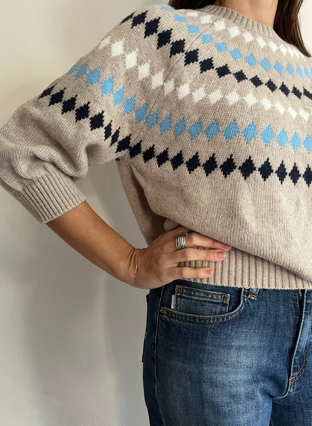 Maglia con rombi art. D82473 MOTEL